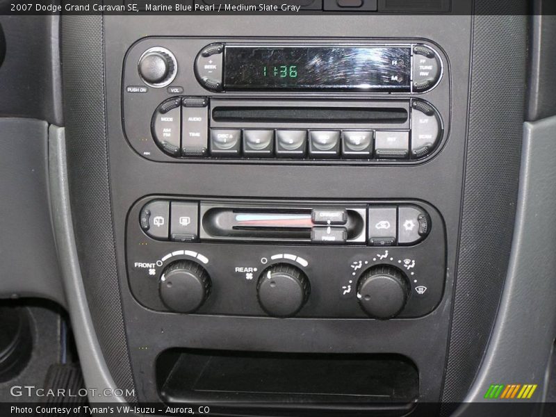 Marine Blue Pearl / Medium Slate Gray 2007 Dodge Grand Caravan SE