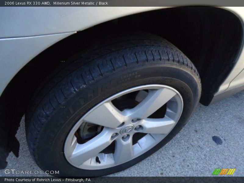 Millenium Silver Metallic / Black 2006 Lexus RX 330 AWD