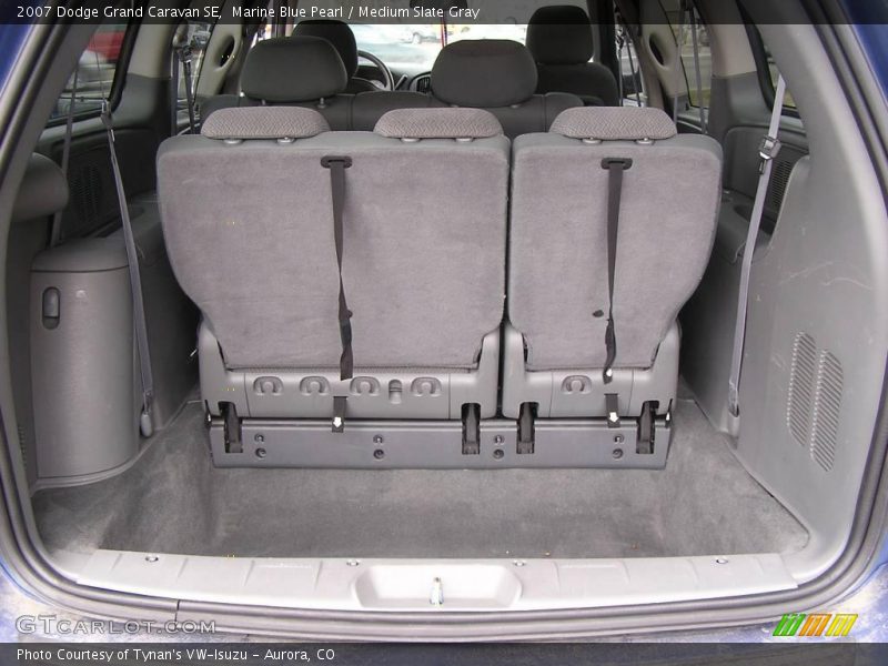 Marine Blue Pearl / Medium Slate Gray 2007 Dodge Grand Caravan SE