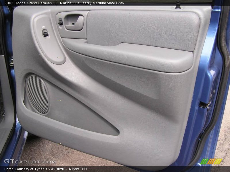 Marine Blue Pearl / Medium Slate Gray 2007 Dodge Grand Caravan SE