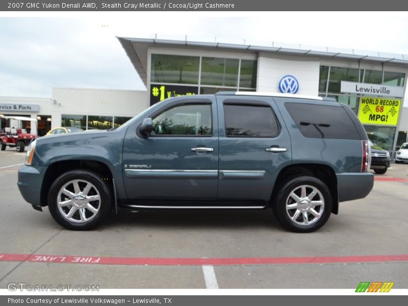 Stealth Gray Metallic / Cocoa/Light Cashmere 2007 GMC Yukon Denali AWD