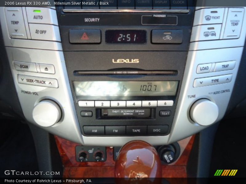 Millenium Silver Metallic / Black 2006 Lexus RX 330 AWD