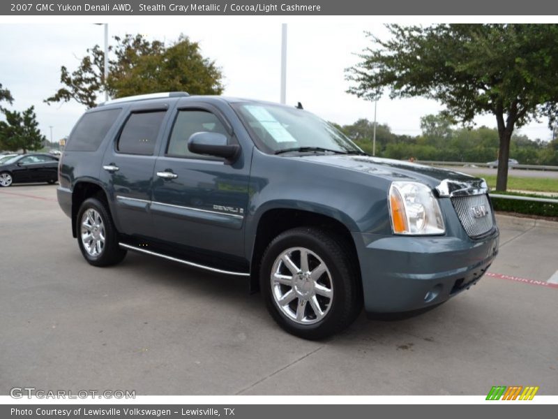 Stealth Gray Metallic / Cocoa/Light Cashmere 2007 GMC Yukon Denali AWD