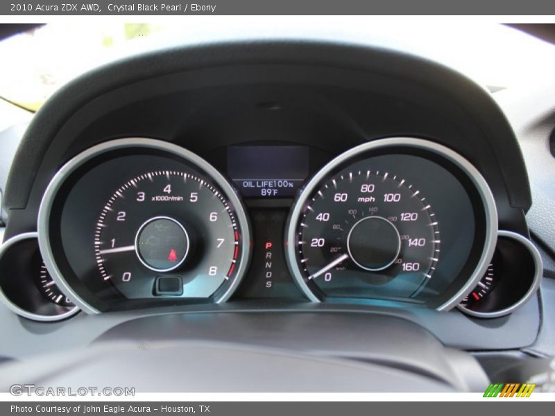  2010 ZDX AWD AWD Gauges