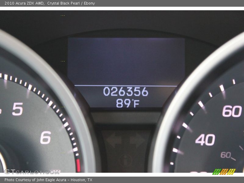Crystal Black Pearl / Ebony 2010 Acura ZDX AWD
