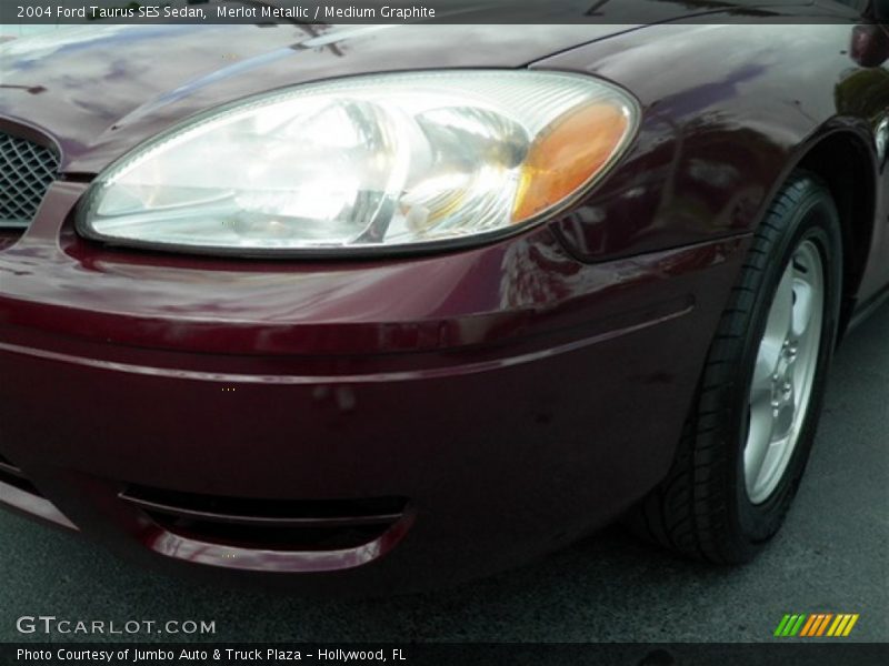 Merlot Metallic / Medium Graphite 2004 Ford Taurus SES Sedan