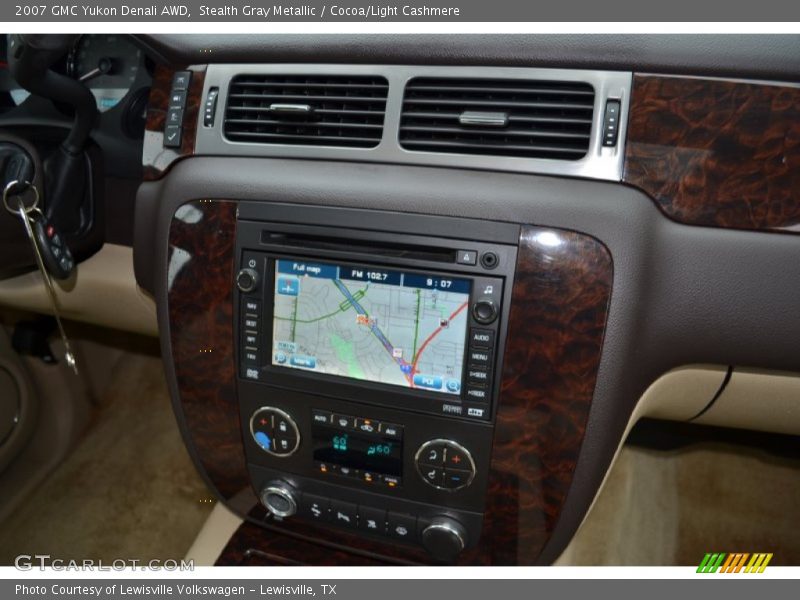 Stealth Gray Metallic / Cocoa/Light Cashmere 2007 GMC Yukon Denali AWD