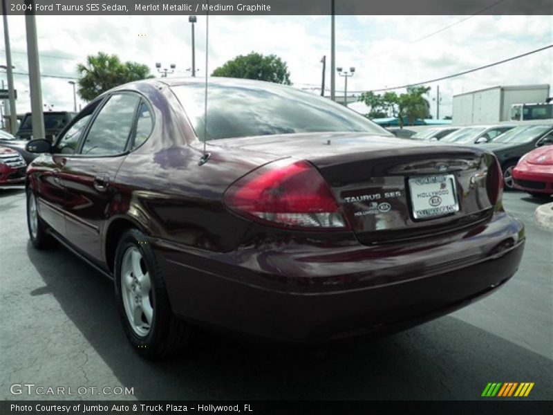 Merlot Metallic / Medium Graphite 2004 Ford Taurus SES Sedan