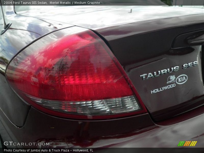 Merlot Metallic / Medium Graphite 2004 Ford Taurus SES Sedan