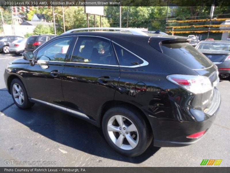 Obsidian Black / Parchment/Brown Walnut 2010 Lexus RX 350 AWD