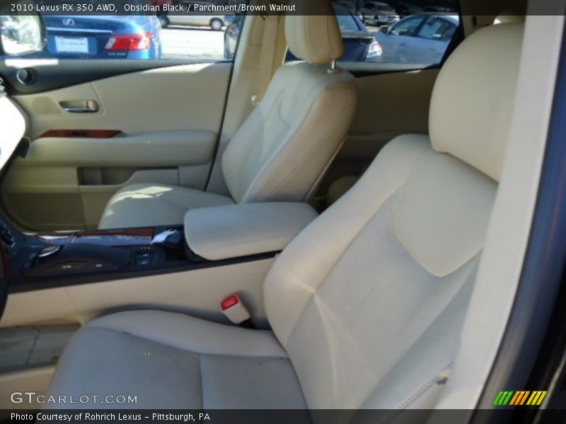 Obsidian Black / Parchment/Brown Walnut 2010 Lexus RX 350 AWD