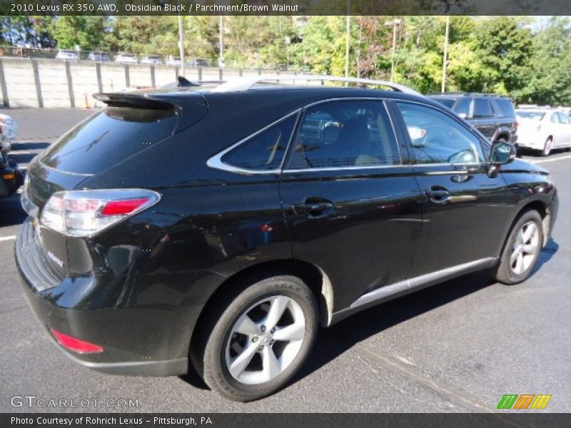 Obsidian Black / Parchment/Brown Walnut 2010 Lexus RX 350 AWD