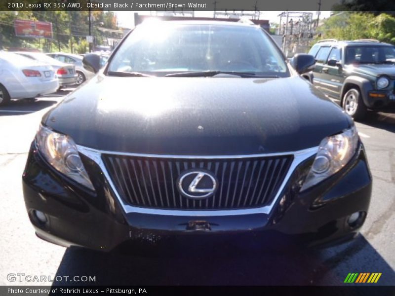 Obsidian Black / Parchment/Brown Walnut 2010 Lexus RX 350 AWD