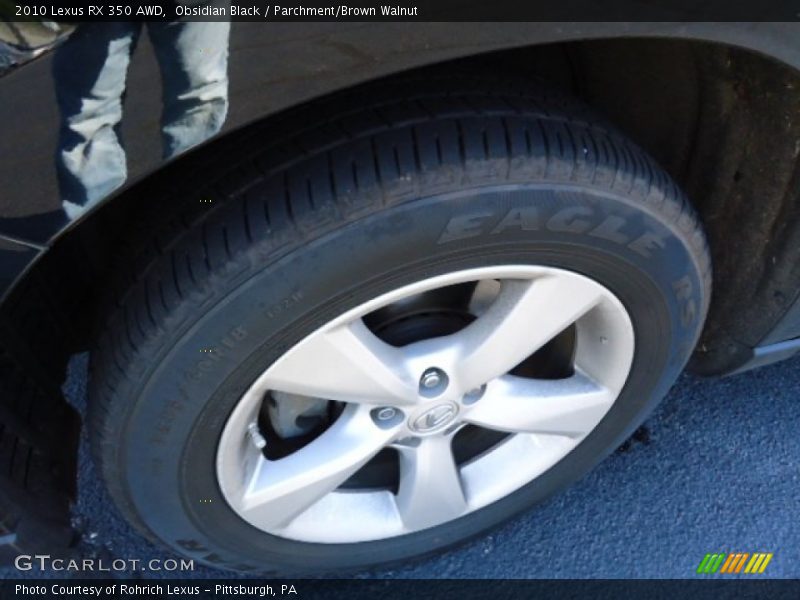 Obsidian Black / Parchment/Brown Walnut 2010 Lexus RX 350 AWD