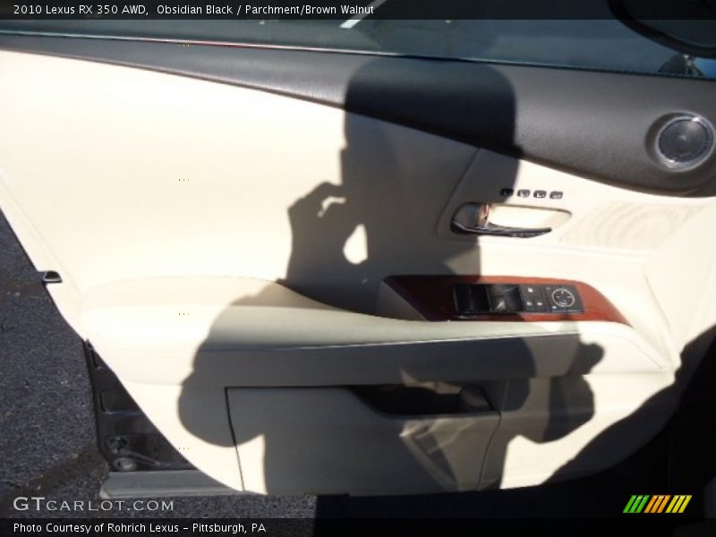 Obsidian Black / Parchment/Brown Walnut 2010 Lexus RX 350 AWD
