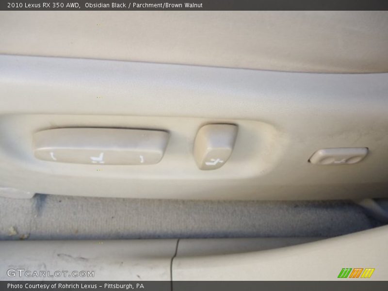 Obsidian Black / Parchment/Brown Walnut 2010 Lexus RX 350 AWD