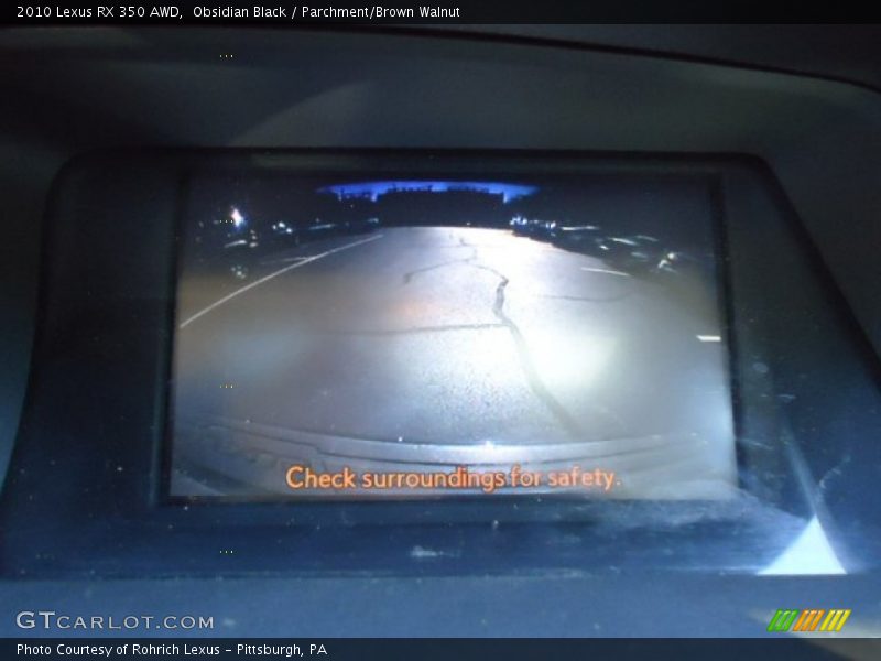 Obsidian Black / Parchment/Brown Walnut 2010 Lexus RX 350 AWD