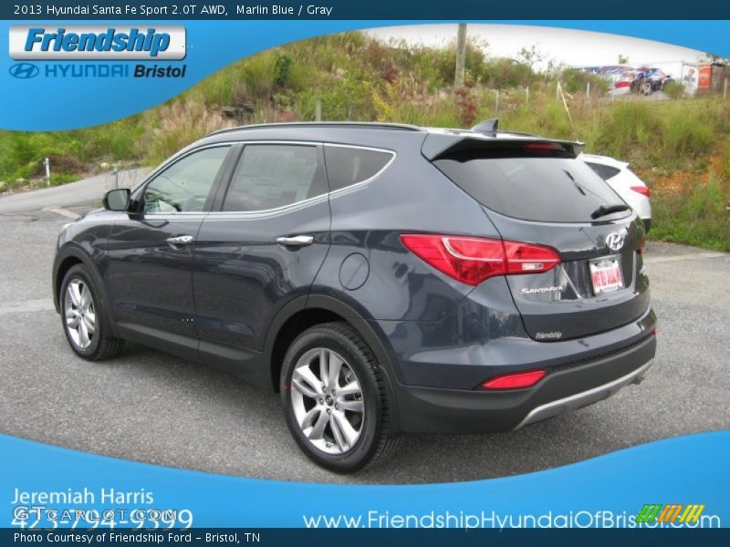 Marlin Blue / Gray 2013 Hyundai Santa Fe Sport 2.0T AWD