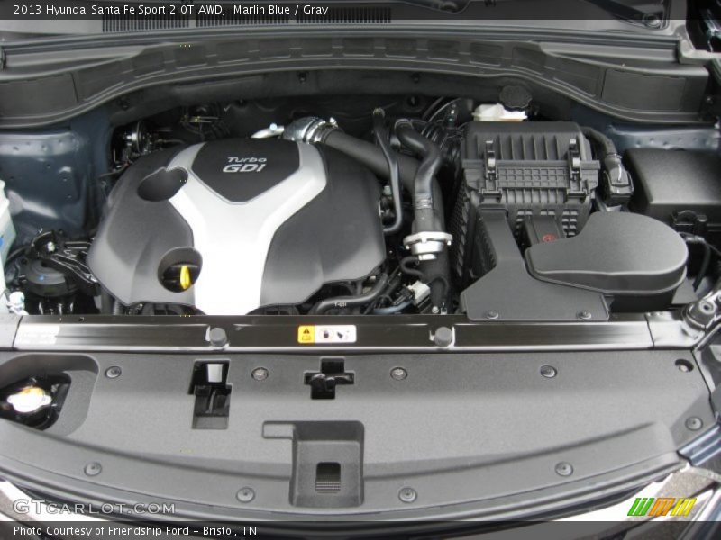  2013 Santa Fe Sport 2.0T AWD Engine - 2.0 Liter Turbocharged DOHC 16-Valve D-CVVT 4 Cylinder