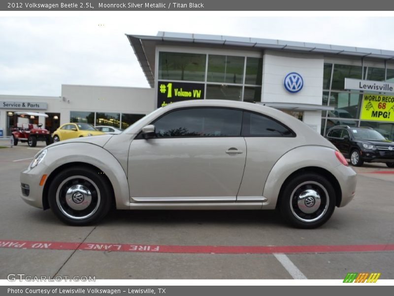 Moonrock Silver Metallic / Titan Black 2012 Volkswagen Beetle 2.5L