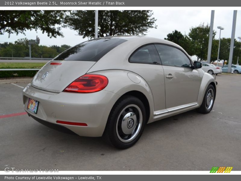 Moonrock Silver Metallic / Titan Black 2012 Volkswagen Beetle 2.5L