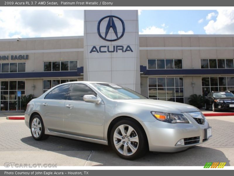 Platinum Frost Metallic / Ebony 2009 Acura RL 3.7 AWD Sedan
