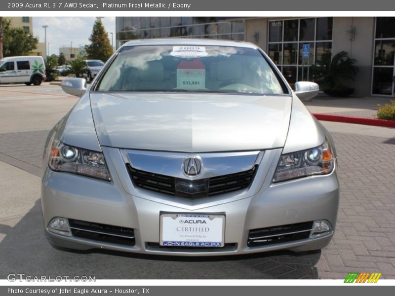 Platinum Frost Metallic / Ebony 2009 Acura RL 3.7 AWD Sedan