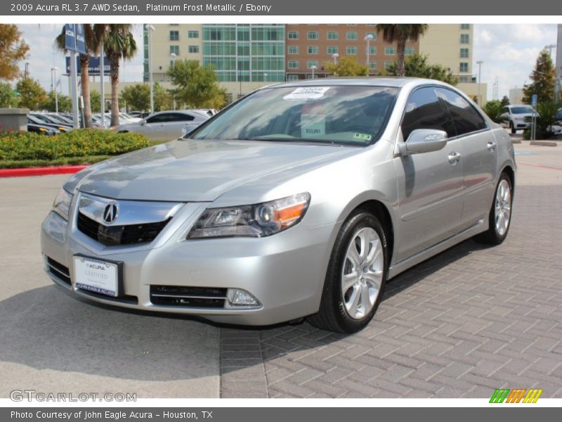Platinum Frost Metallic / Ebony 2009 Acura RL 3.7 AWD Sedan