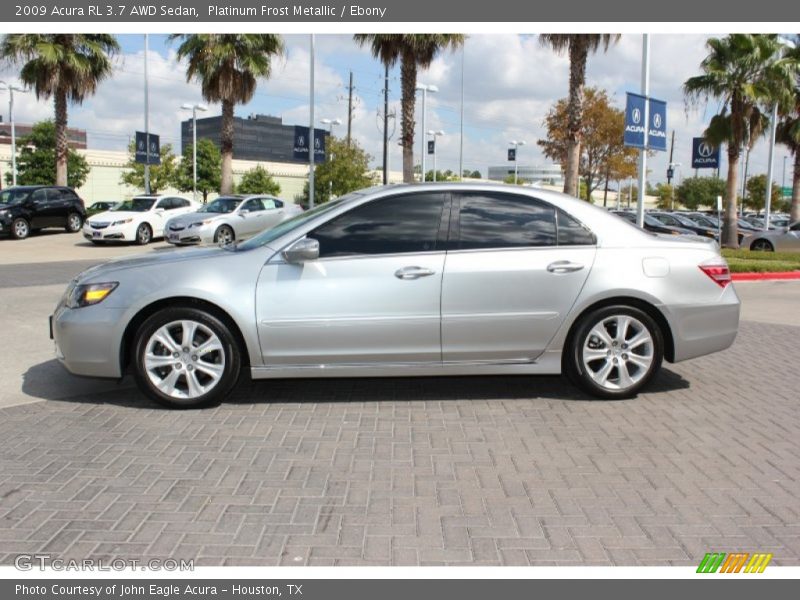 Platinum Frost Metallic / Ebony 2009 Acura RL 3.7 AWD Sedan