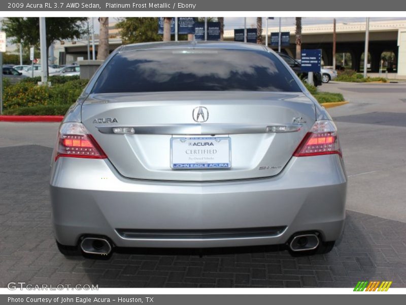 Platinum Frost Metallic / Ebony 2009 Acura RL 3.7 AWD Sedan