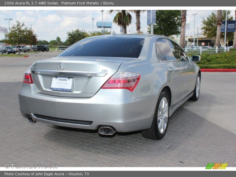 Platinum Frost Metallic / Ebony 2009 Acura RL 3.7 AWD Sedan