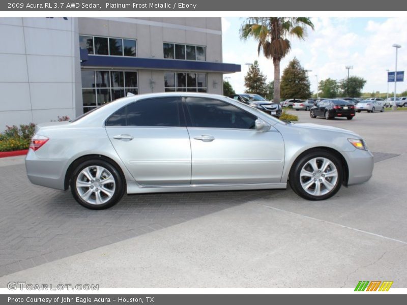 Platinum Frost Metallic / Ebony 2009 Acura RL 3.7 AWD Sedan