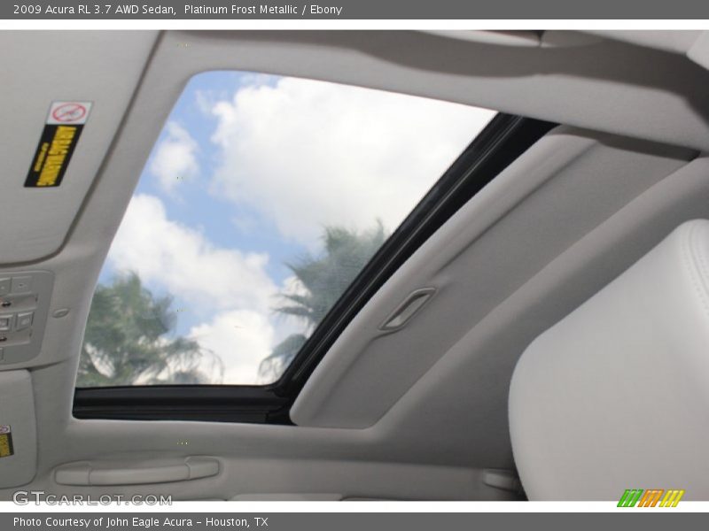 Platinum Frost Metallic / Ebony 2009 Acura RL 3.7 AWD Sedan