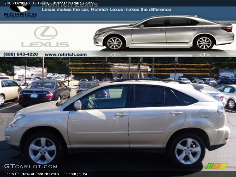 Savannah Metallic / Ivory 2006 Lexus RX 330 AWD