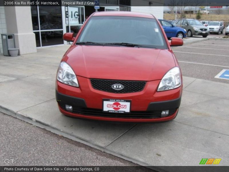 Tropical Red / Gray 2006 Kia Rio Rio5 SX Hatchback