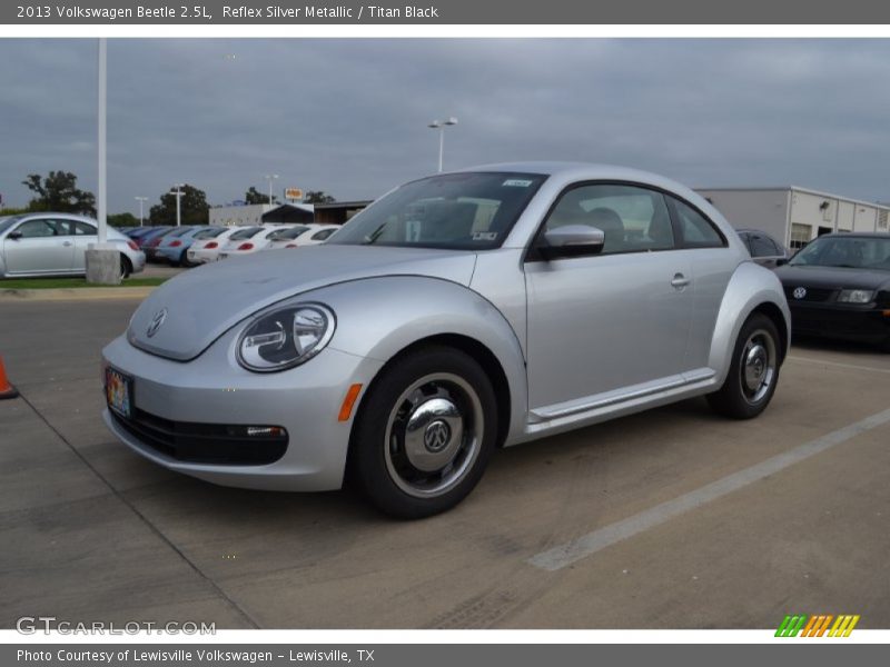 Reflex Silver Metallic / Titan Black 2013 Volkswagen Beetle 2.5L