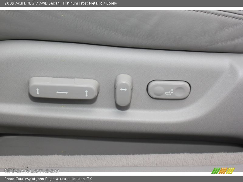 Platinum Frost Metallic / Ebony 2009 Acura RL 3.7 AWD Sedan