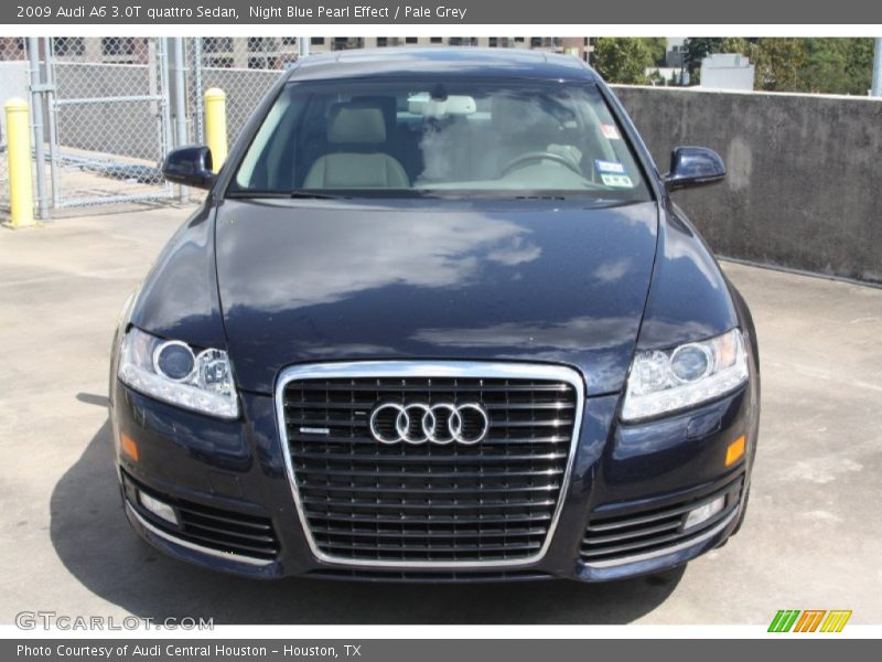 Night Blue Pearl Effect / Pale Grey 2009 Audi A6 3.0T quattro Sedan
