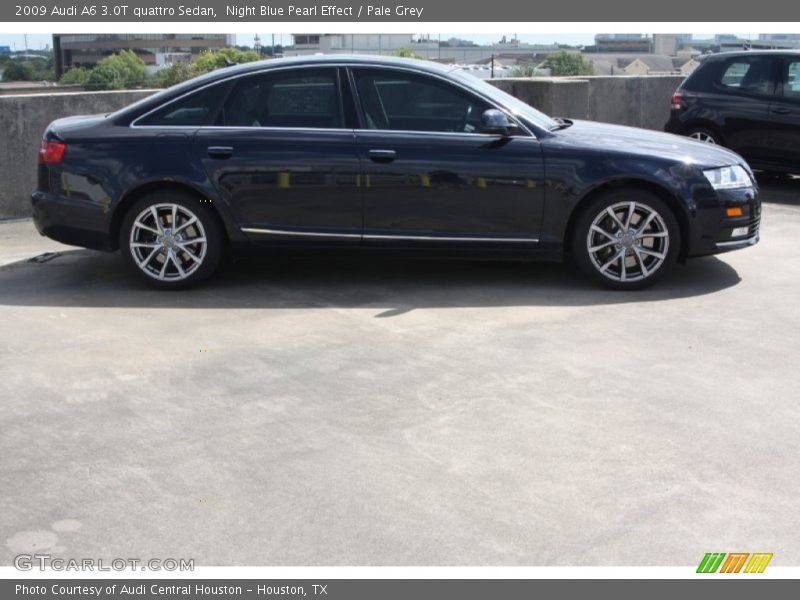 Night Blue Pearl Effect / Pale Grey 2009 Audi A6 3.0T quattro Sedan