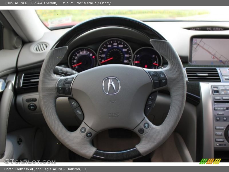 Platinum Frost Metallic / Ebony 2009 Acura RL 3.7 AWD Sedan