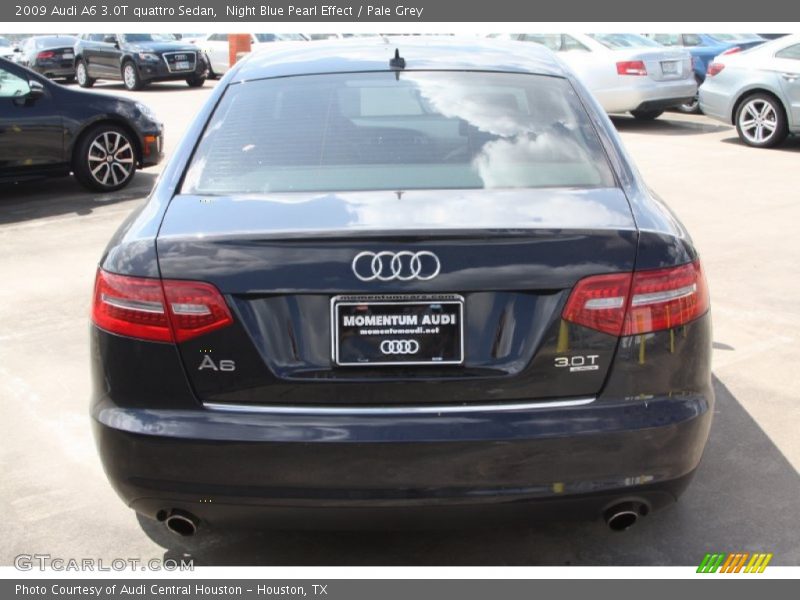 Night Blue Pearl Effect / Pale Grey 2009 Audi A6 3.0T quattro Sedan