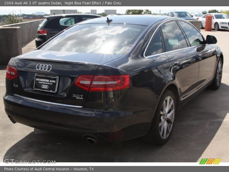Night Blue Pearl Effect / Pale Grey 2009 Audi A6 3.0T quattro Sedan