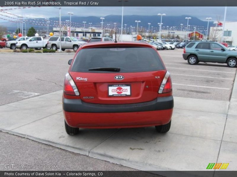 Tropical Red / Gray 2006 Kia Rio Rio5 SX Hatchback