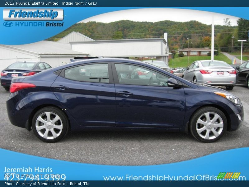 Indigo Night / Gray 2013 Hyundai Elantra Limited