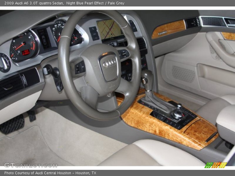 Night Blue Pearl Effect / Pale Grey 2009 Audi A6 3.0T quattro Sedan