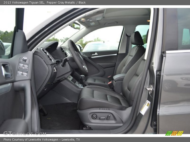 Pepper Gray Metallic / Black 2013 Volkswagen Tiguan SEL