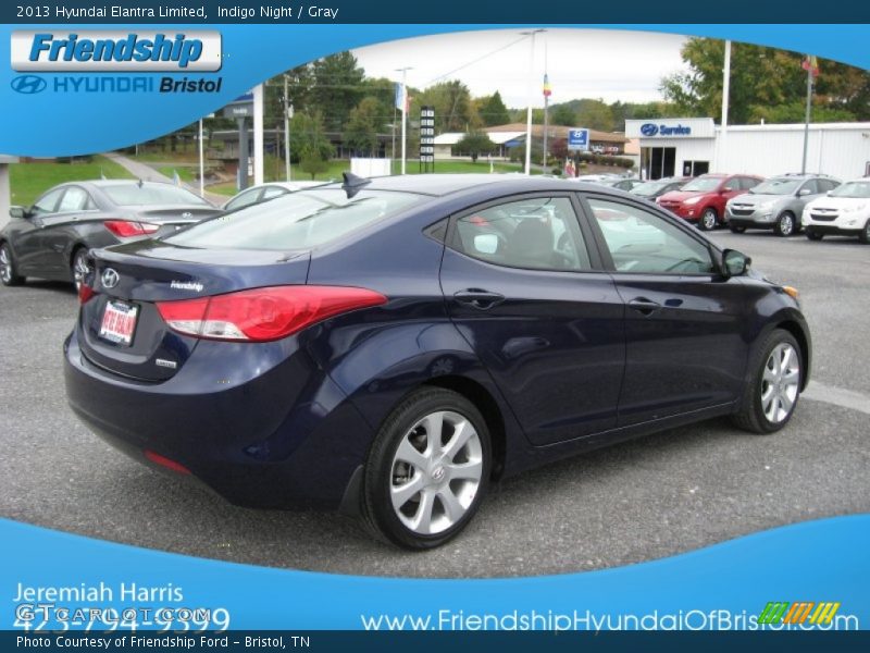 Indigo Night / Gray 2013 Hyundai Elantra Limited