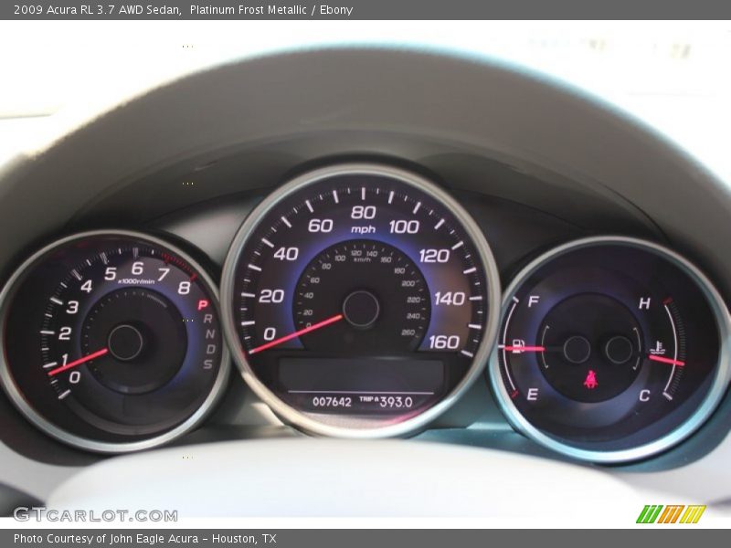 Platinum Frost Metallic / Ebony 2009 Acura RL 3.7 AWD Sedan