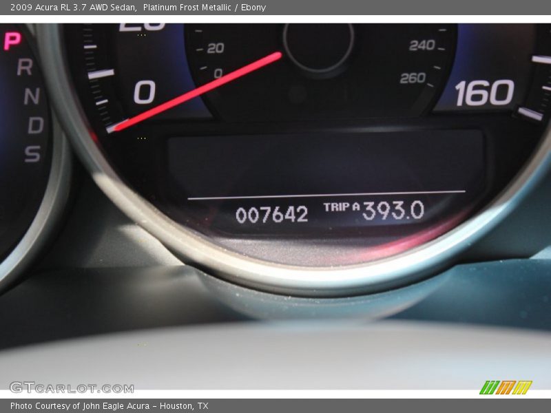 Platinum Frost Metallic / Ebony 2009 Acura RL 3.7 AWD Sedan