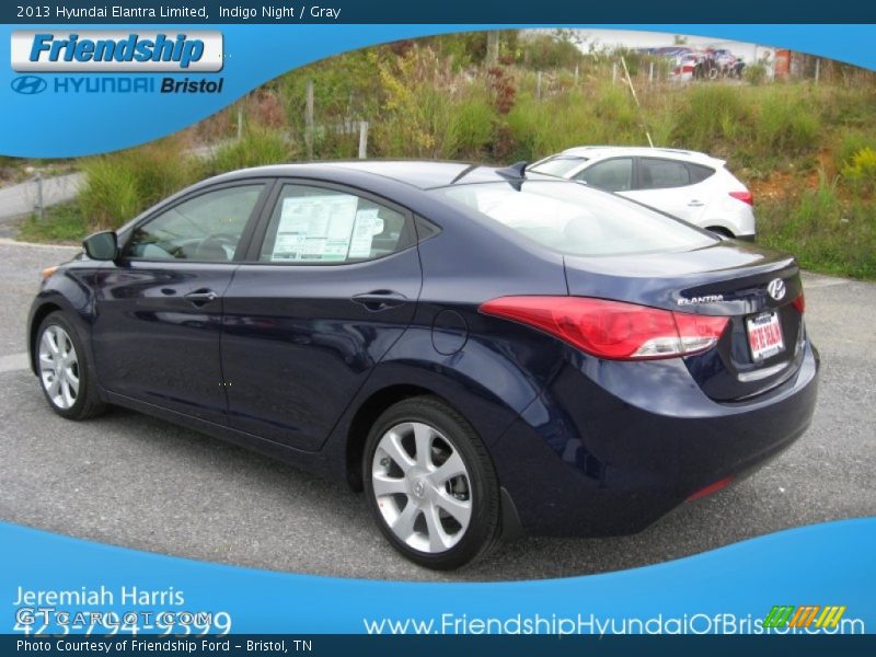 Indigo Night / Gray 2013 Hyundai Elantra Limited